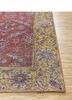 erbe red and orange wool hand knotted Rug - Corner