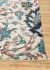 aurora blue wool hand knotted Rug - Corner aurora blue wool hand knotted Rug - Corner