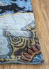 woven gems blue silk hand knotted Rug - Corner woven gems blue silk hand knotted Rug - Corner
