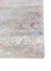 far east blue wool and bamboo silk hand knotted Rug - Corner
