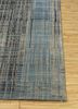 unstring by kavi blue wool and bamboo silk hand knotted Rug - Corner unstring by kavi blue wool and bamboo silk hand knotted Rug - Corner