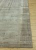 unstring by kavi beige and brown wool and bamboo silk hand knotted Rug - Corner