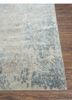 unstring by kavi grey and black wool and bamboo silk hand knotted Rug - Corner