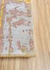 entropy gold wool and bamboo silk hand knotted Rug - Corner