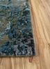 entropy green wool and bamboo silk hand knotted Rug - Corner entropy green wool and bamboo silk hand knotted Rug - Corner