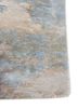 entropy beige and brown wool and bamboo silk hand knotted Rug - Corner