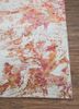 unstring by kavi red and orange wool and bamboo silk hand knotted Rug - Corner