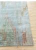 unstring by kavi blue wool and bamboo silk hand knotted Rug - Corner unstring by kavi blue wool and bamboo silk hand knotted Rug - Corner