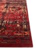 viscaya red and orange wool and bamboo silk hand knotted Rug - Corner