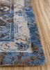 far east ivory wool and bamboo silk hand knotted Rug - Corner far east ivory wool and bamboo silk hand knotted Rug - Corner