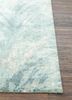 tattvam blue wool and bamboo silk hand knotted Rug - Corner