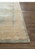 tattvam beige and brown wool and bamboo silk hand knotted Rug - Corner