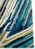 genesis green wool hand tufted Rug - Corner