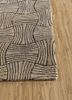 pathways beige and brown wool hand tufted Rug - Corner pathways beige and brown wool hand tufted Rug - Corner