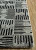 pathways grey and black wool hand tufted Rug - Corner pathways grey and black wool hand tufted Rug - Corner