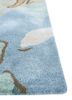 hacienda blue wool and viscose hand tufted Rug - Corner hacienda blue wool and viscose hand tufted Rug - Corner