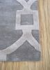 contour grey and black wool and viscose hand tufted Rug - Corner contour grey and black wool and viscose hand tufted Rug - Corner