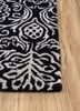 imara grey and black wool and viscose hand tufted Rug - Corner imara grey and black wool and viscose hand tufted Rug - Corner