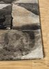 genesis grey and black wool and viscose hand tufted Rug - Corner