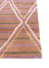 linear red and orange wool and viscose hand tufted Rug - Corner linear red and orange wool and viscose hand tufted Rug - Corner