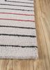 contour ivory wool and viscose hand tufted Rug - Corner