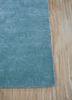 hacienda blue wool and viscose hand tufted Rug - Corner