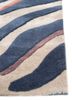 wild wanderlust blue wool and viscose hand tufted Rug - Corner wild wanderlust blue wool and viscose hand tufted Rug - Corner