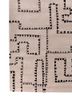 contour ivory wool and viscose hand tufted Rug - Corner