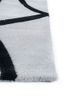 contour ivory wool and viscose hand tufted Rug - Corner contour ivory wool and viscose hand tufted Rug - Corner