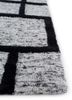 contour grey and black wool and viscose hand tufted Rug - Corner