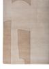 white noise ivory wool and viscose hand tufted Rug - Corner white noise ivory wool and viscose hand tufted Rug - Corner