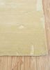 white noise gold wool and viscose hand tufted Rug - Corner
