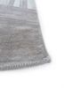 linear grey and black wool and viscose hand tufted Rug - Corner
