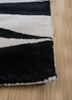 contour grey and black wool and viscose hand tufted Rug - Corner contour grey and black wool and viscose hand tufted Rug - Corner