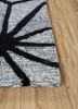 contour grey and black wool and viscose hand tufted Rug - Corner contour grey and black wool and viscose hand tufted Rug - Corner