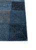 pathways blue wool and viscose hand tufted Rug - Corner