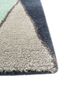 linear blue wool and viscose hand tufted Rug - Corner linear blue wool and viscose hand tufted Rug - Corner