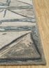 linear beige and brown wool hand tufted Rug - Corner linear beige and brown wool hand tufted Rug - Corner