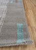 linear beige and brown wool and viscose hand tufted Rug - Corner linear beige and brown wool and viscose hand tufted Rug - Corner