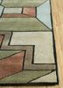 archetype beige and brown wool and viscose hand tufted Rug - Corner archetype beige and brown wool and viscose hand tufted Rug - Corner
