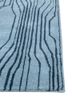pathways blue wool hand tufted Rug - Corner pathways blue wool hand tufted Rug - Corner