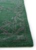 imara green wool hand tufted Rug - Corner imara green wool hand tufted Rug - Corner