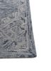 imara grey and black wool hand tufted Rug - Corner