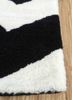 contour grey and black wool hand tufted Rug - Corner contour grey and black wool hand tufted Rug - Corner