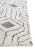 contour ivory wool and viscose hand tufted Rug - Corner contour ivory wool and viscose hand tufted Rug - Corner