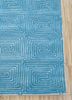 pathways blue wool and viscose hand tufted Rug - Corner pathways blue wool and viscose hand tufted Rug - Corner