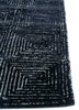 pathways grey and black wool and viscose hand tufted Rug - Corner