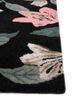 hacienda grey and black wool and viscose hand tufted Rug - Corner