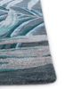 hacienda grey and black wool and viscose hand tufted Rug - Corner