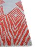 linear red and orange wool hand tufted Rug - Corner linear red and orange wool hand tufted Rug - Corner